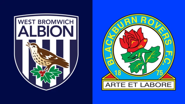 West Bromwich Albion and Blackburn Rovers club badges