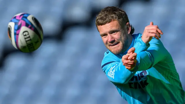Darcy Graham in Scotland training