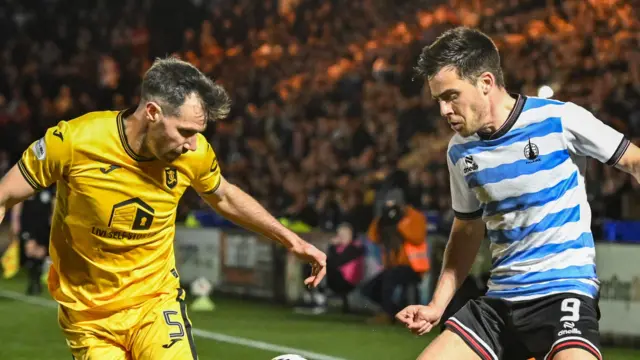 Livingston's Ryan McGowan and Falkirk's Ross MacIver