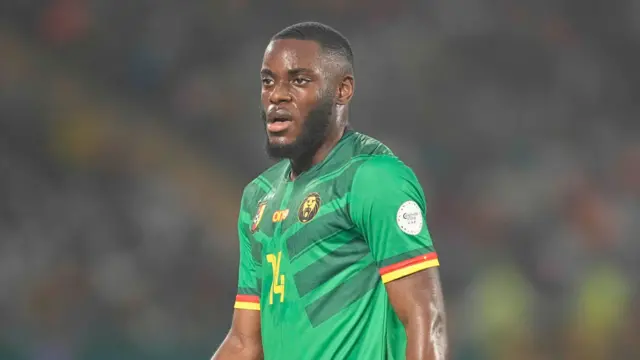 Cameroon defender Junior Tchamadeu.