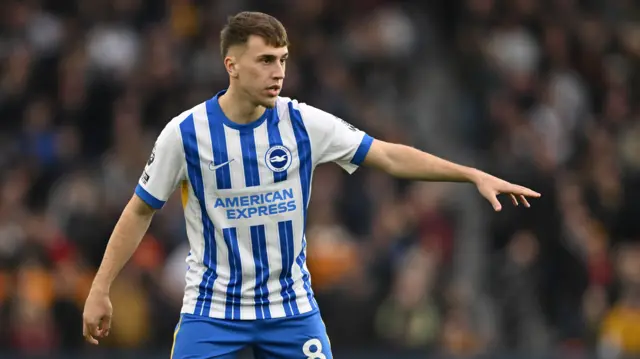 Brajan Gruda in action for Brighton