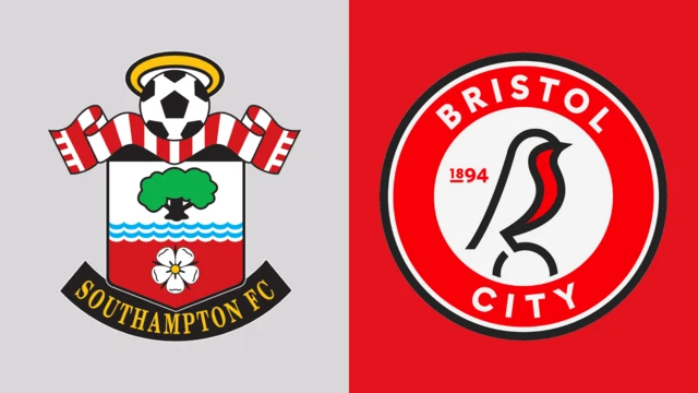 Southampton and Bristol City club badges