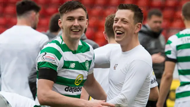 Kieran Tierney and Callum McGregor