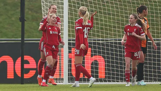 Denise O'Sullivan celebrates after scoring in Liverpool's FA Cup win.
