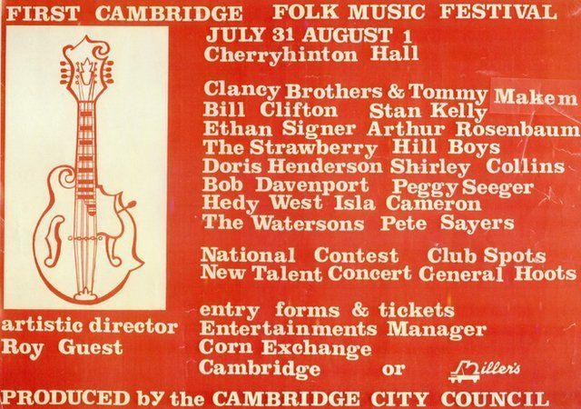 Cambridge Folk Festival 1965 poster