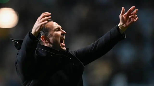 Frank Lampard celebrates Coventry's winner