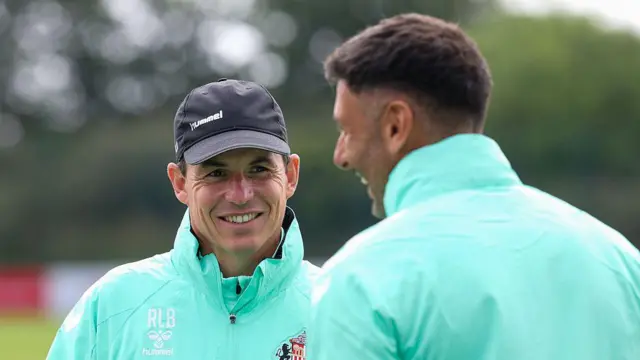 Sunderland head coach Regis le Bris during a training session at Academy of Light