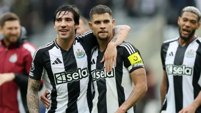 Sandro Tonali and Bruno Guimaraes