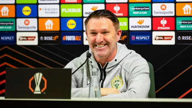 Ferencvaros manager Robbie Keane