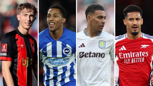 Dean Huijsen, Joao Pedro, Morgan Rogers and William Saliba