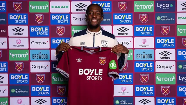 West Ham United unveil new signing Axel Disasi 