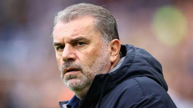 Tottenham Hotspur manager Ange Postecoglou during the Premier League match between Newcastle United FC and Tottenham Hotspur FC at St James' Park on September 1, 2024