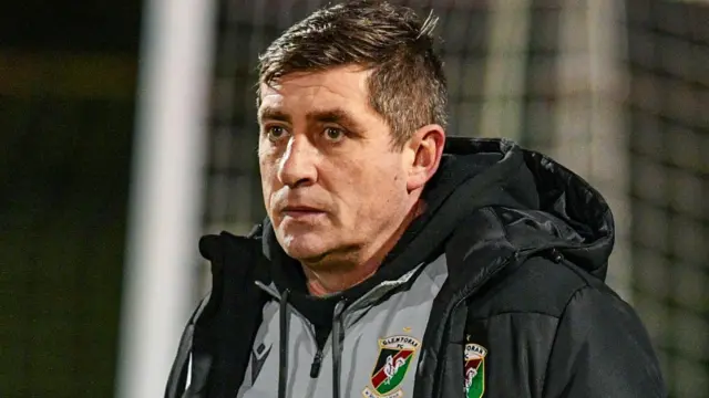 Declan Devine praised his Glentoran team after the game
