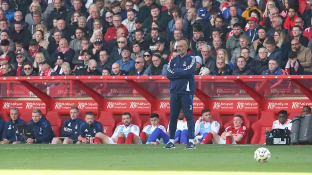 Nottingham Forest manager Nuno Espirito Santo during the Premier League match between Nottingham Forest FC and Fulham FC