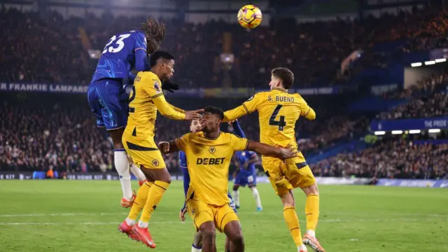 Trevoh Chalobah sets up a goal for Noni Madueke on his return for Chelsea against Wolves