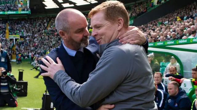 Steve Clarke and Neil Lennon
