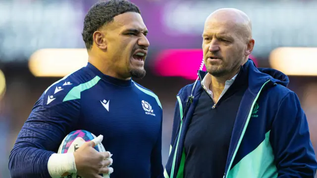 Sione Tuipulotu and Gregor Townsend