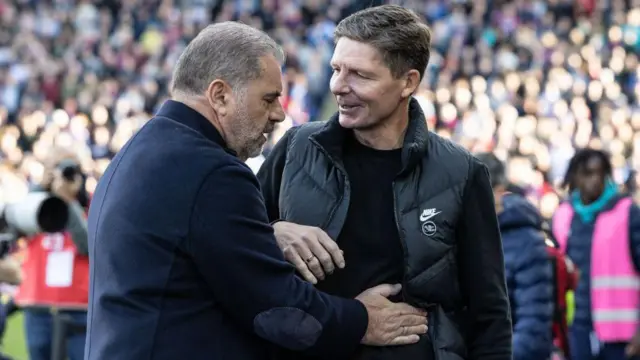 Ange Postecoglou and Oliver Glasner