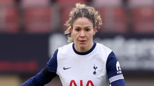 Luana Buhler playing for Tottenham