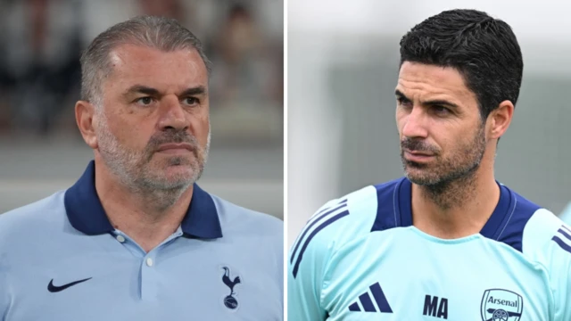 Ange Postecoglou and Mikel Arteta