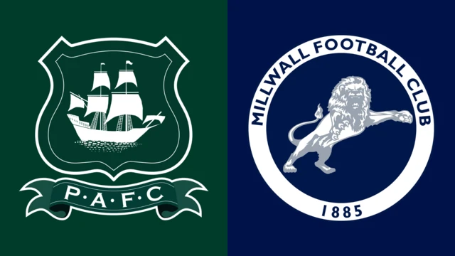 Plymouth Argyle and Millwall club badges