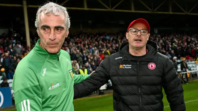 Jim McGuinness and Malachy O'Rourke