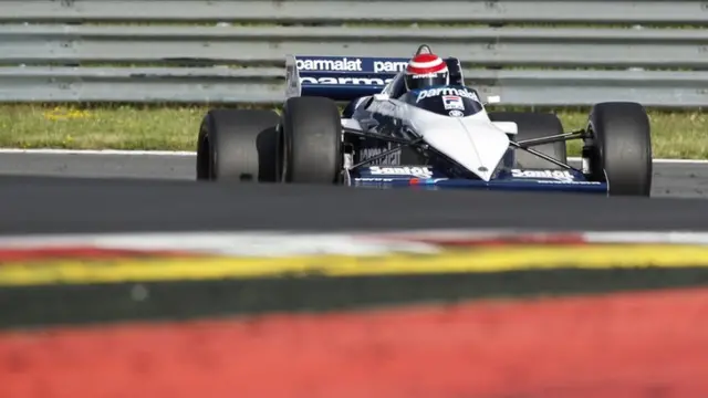 Nelson Piquet from Brazil in action during the training session for the "Race of Legends" during the Formula One Grand Prix of Austria at the Red Bull Ring