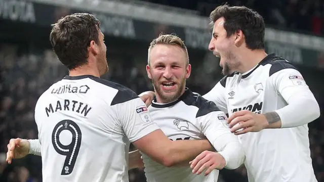 Derby County forward Johnny Russell