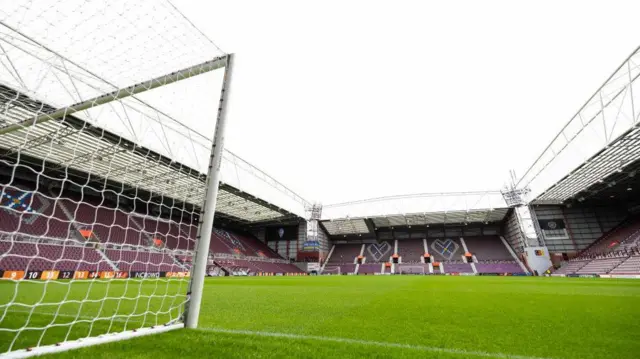 A general view of Hearts' Tynecastle Park