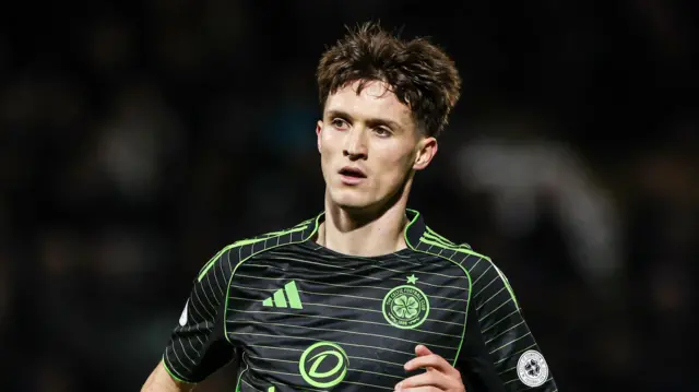 Johnny Kenny in action for Celtic