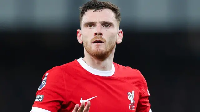 Andy Robertson in action for Liverpool