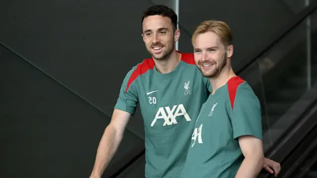 Diogo Jota and Caoimhin Kelleher