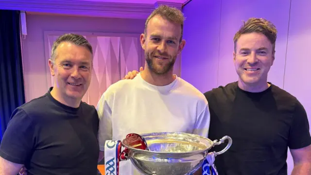 Oisin McConville, Johnny Glynn and Thomas Niblock
