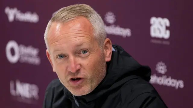 Hearts head coach Neil Critchley in his pre-match press conference