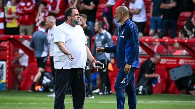 Nuno Espirito Santo and Evangelos Marinakis