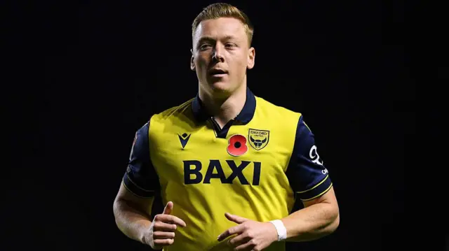 Brian De Keersmaecker in action for Oxford United 