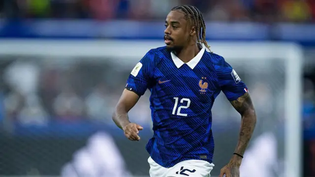  Bradley Barcola of France in action during the FIFA World Cup