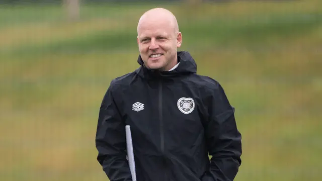 Steven Naismith in Hearts training