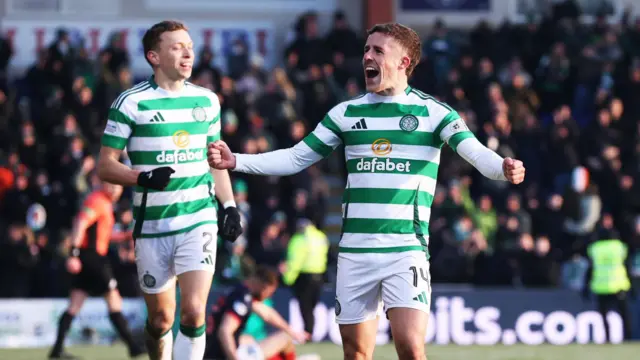 Luke McCowan scored Celtic's fourth goal against Ross County