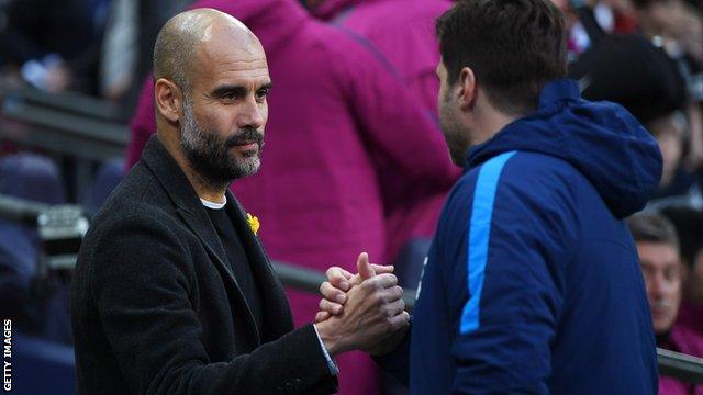 Pep Guardiola and Mauricio Pochettino