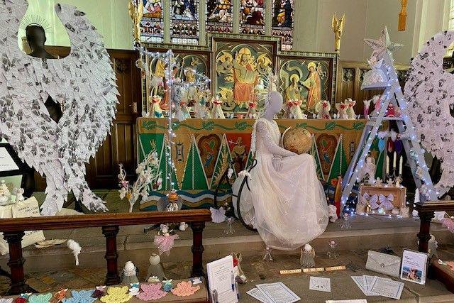 Angel display in Higham Ferrers