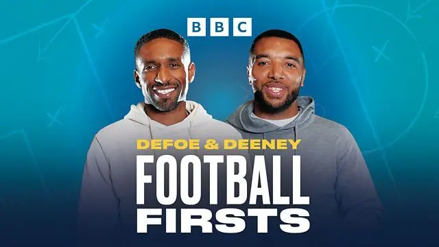 Jermain Defoe and Troy Deeney with the words 'Defoe & Deeney Football Firsts' in front of them.