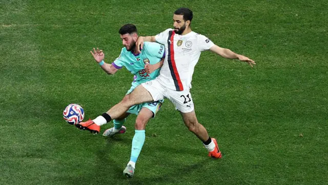 Rayan Ait-Nouri challenges the ball