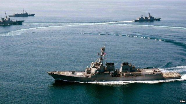 US Navy photograph of the guided-missile destroyer USS Lassen (front)