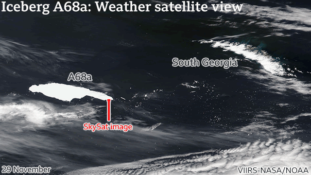 Iceberg A68a