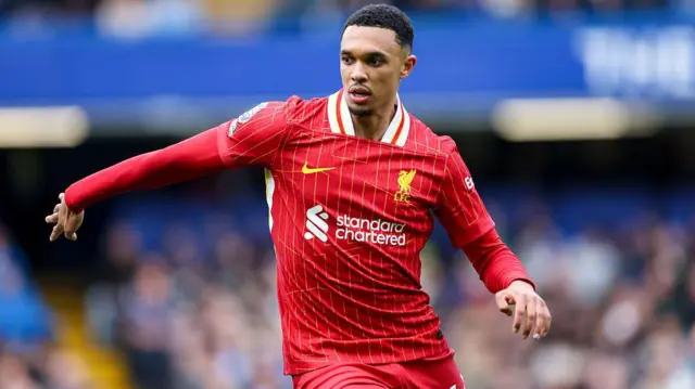 Alexander-Arnold in action for Liverpool against Chelsea