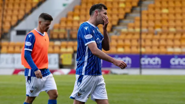 St Johnstone players look dejected