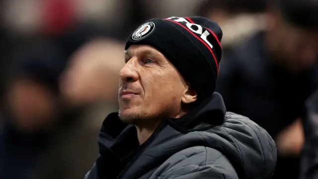 Gerhard Struber stands on the touchline watching on