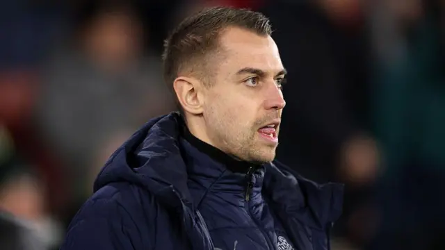 Southampton boss Tonda Eckert looks on at St Mary's Stadium 
