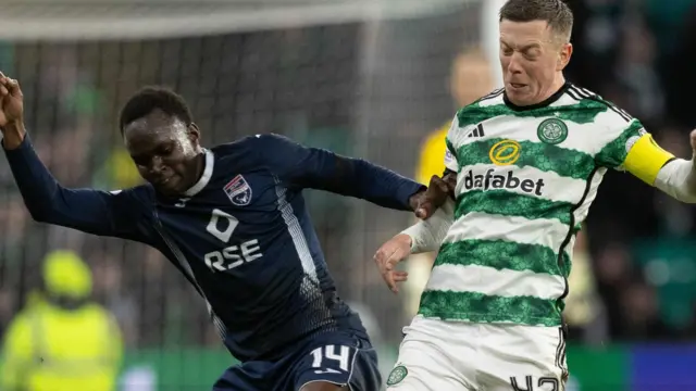 Ross County's Victor Loturi and Celtic's Callum McGregor 